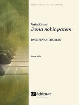 Variations on Dona Nobis Pacem piano sheet music cover